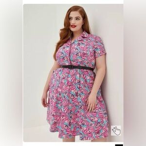 Torrid Disney Cheshire Cat Swing Dress NWT size 30 fits a size 5 - 6🩷